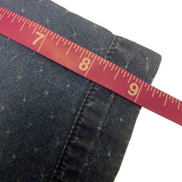 Madewell Medium Denim Swiss Dot Short Sleeve Button Down Top Size Small - Picture 12 of 13